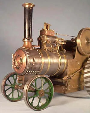 Spirit-fired 3/4 traction engine