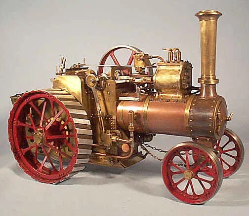 3/4 freelance coal-fired traction engine