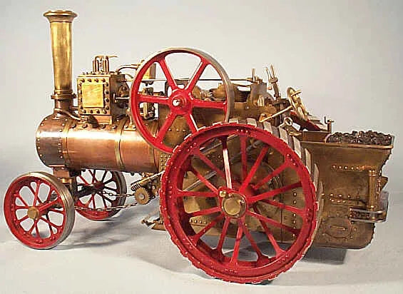 3/4 freelance coal-fired traction engine