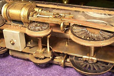 2 1/2 inch gauge 4-6-2 chassis with boiler