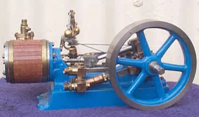 Stuart No.9 with water pump, governor and lubricator