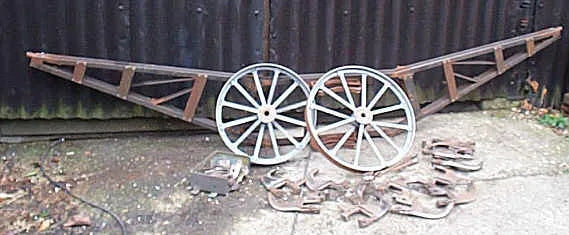 Part-built 3 inch scale Fowler 6 furrow balance plough