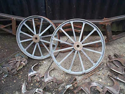 Part-built 3 inch scale Fowler 6 furrow balance plough