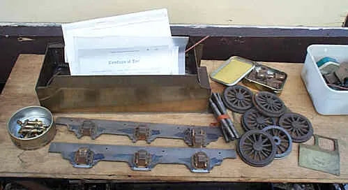 3 1/2 inch gauge part built Schools, Chambers boiler