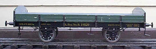 5 inch gauge flat bed wagon