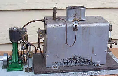 Stuart 10V with reversing gear and boiler