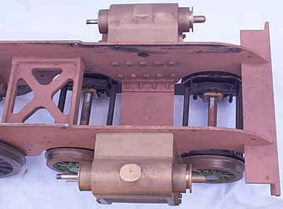5 inch gauge B1 rolling chassis, cylinders and tender