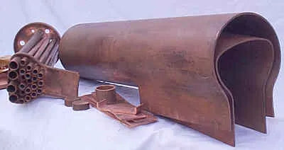 5 inch gauge B1 rolling chassis, cylinders and tender