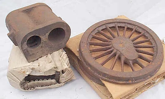 5 inch gauge Black 5 wheel and cylinder castings