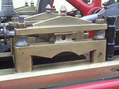 Antique twin cylinder engine with governor