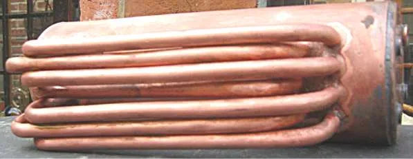 Stuart 504 boiler barrel with tubes
