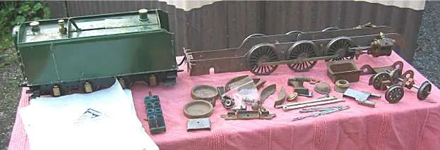 Part-built 2 1/2 inch Flying Scotsman