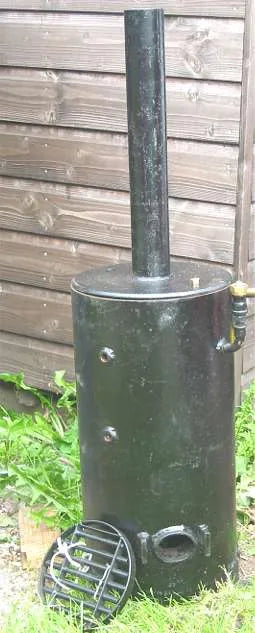 Unused 10 inch diameter coal-fired boiler