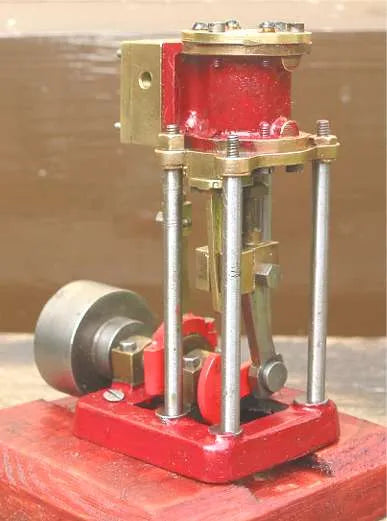 Simplex type vertical engine