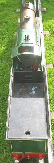 Part-built 5 inch Pacific with bogie tender