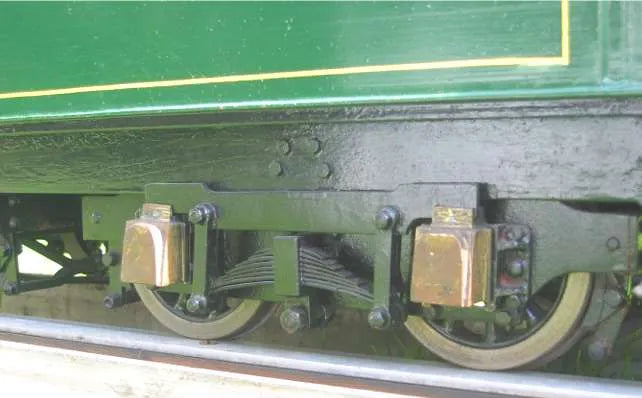 Part-built 5 inch Pacific with bogie tender