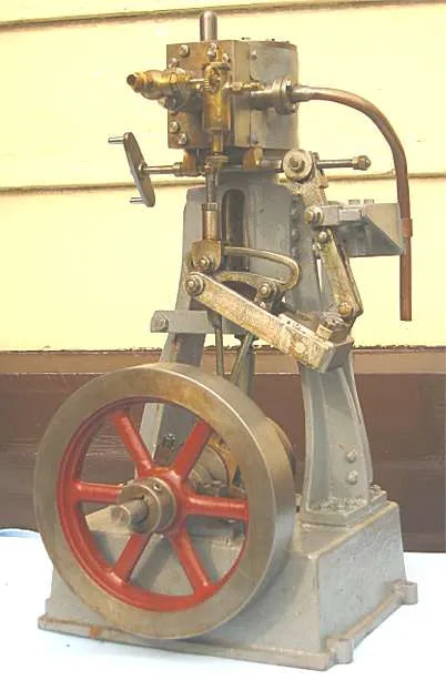 Clarkson vertical engine with reversing gear