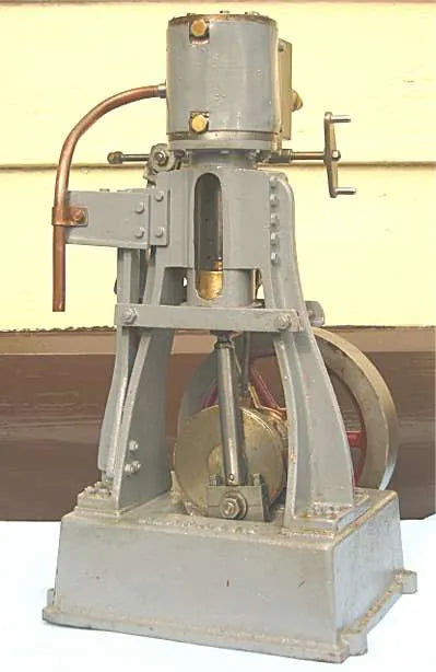 Clarkson vertical engine with reversing gear