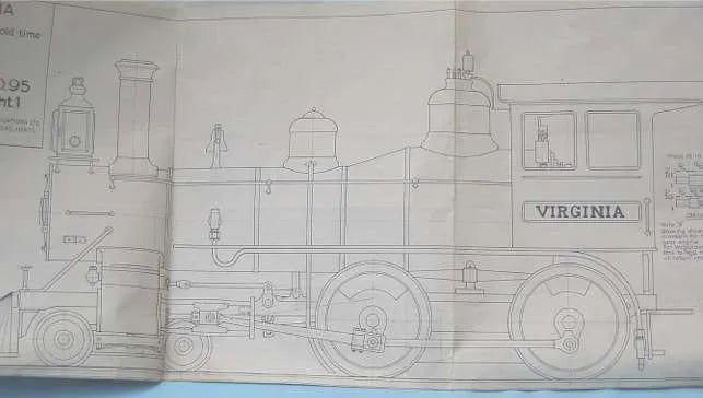 3 1/2 inch gauge part-built "Virginia"