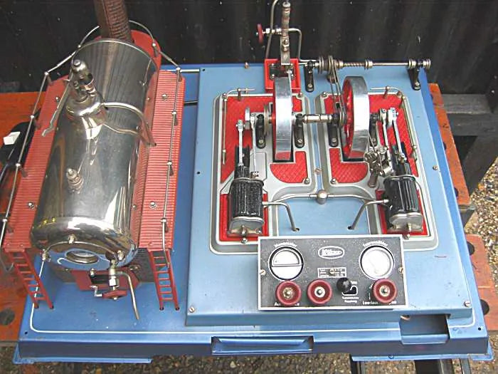 Wilesco D-32 el stationary steam plant