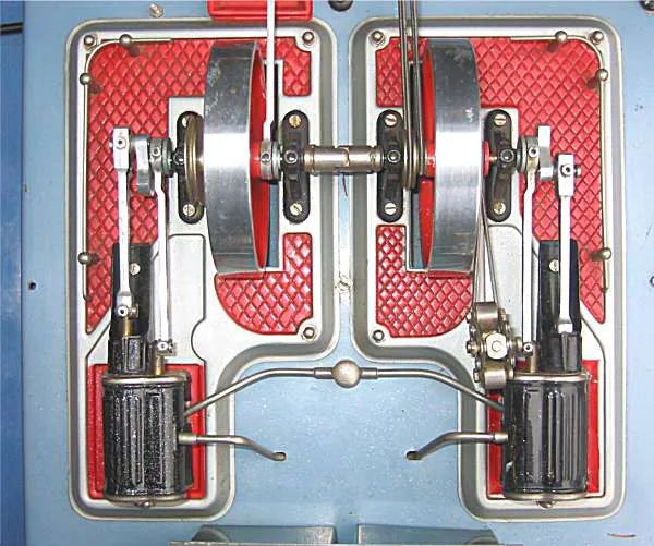 Wilesco D-32 el stationary steam plant
