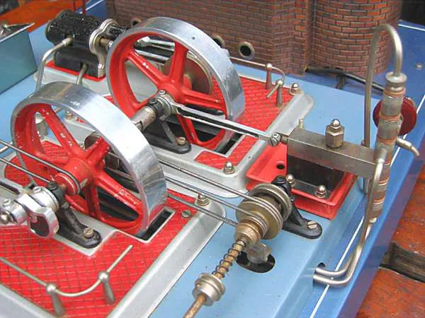 Wilesco D-32 el stationary steam plant