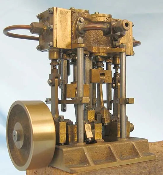 Twin cylinder vertical engine