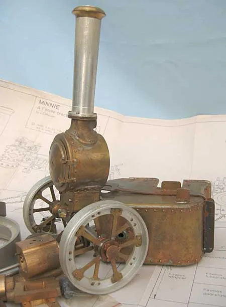 Part-built Minnie traction engine