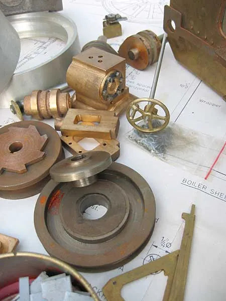 Part-built Minnie traction engine