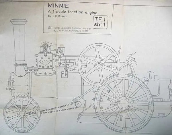Part-built Minnie traction engine