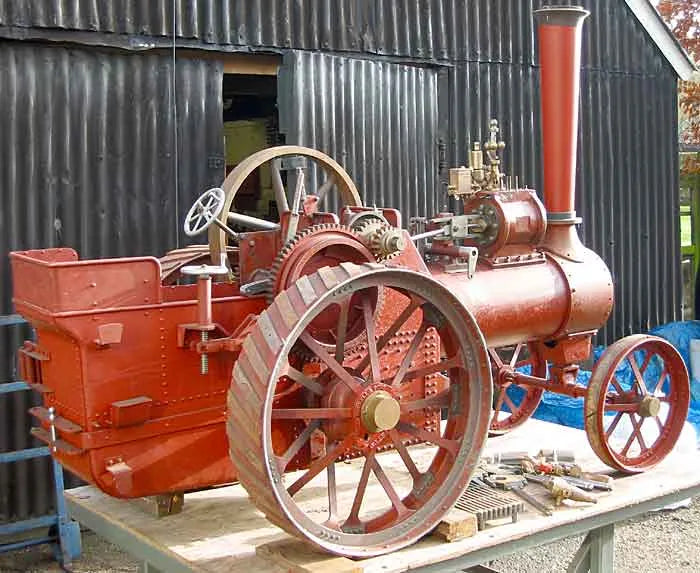 Part-built 4 1/2 inch scale Burrell traction engine