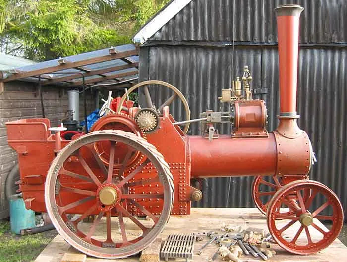 Part-built 4 1/2 inch scale Burrell traction engine
