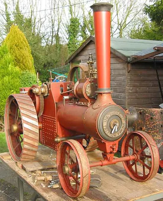 Part-built 4 1/2 inch scale Burrell traction engine