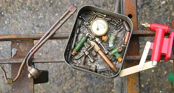 3 1/2 inch gauge "Tich" dismantled