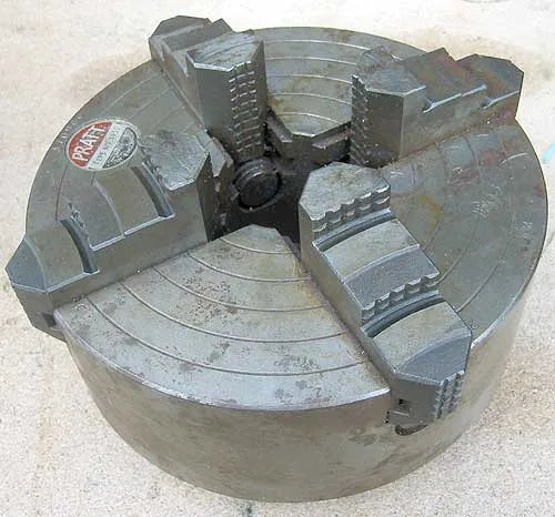 8 inch Pratt 4 jaw chuck