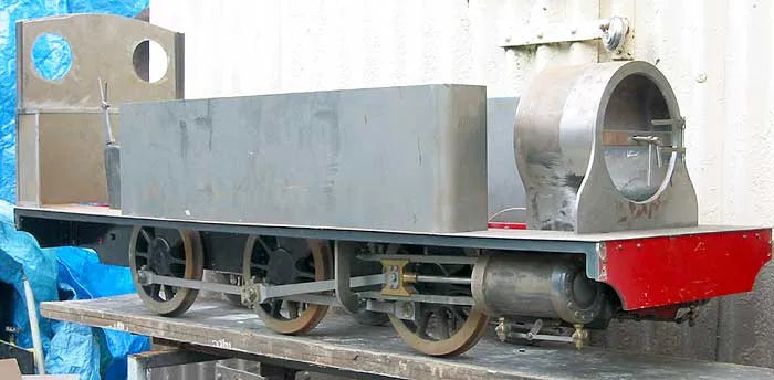 7 1/4 inch gauge part-built tank locomotive