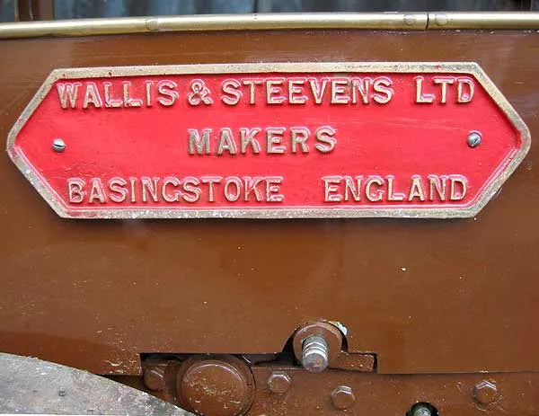 4 1/2 inch scale Wallis & Steevens Simplicity roller