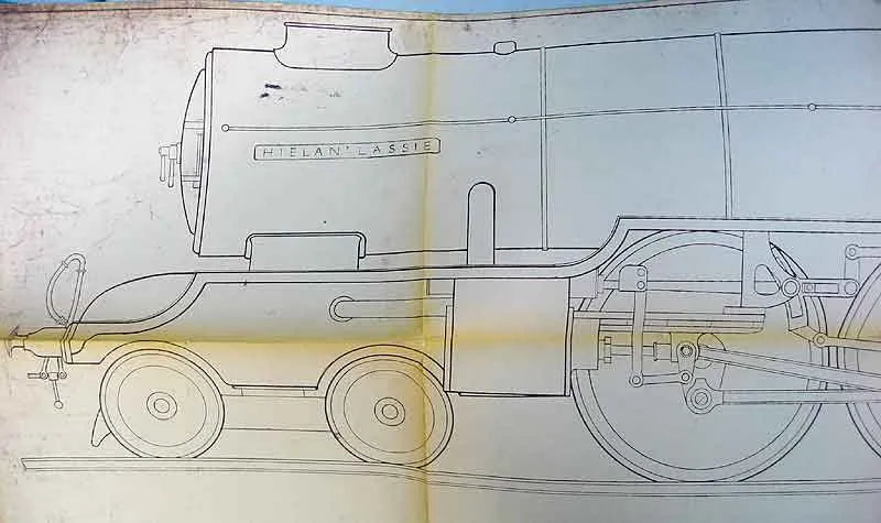 3 1/2 inch gauge part-built  "Hielan Lassie"