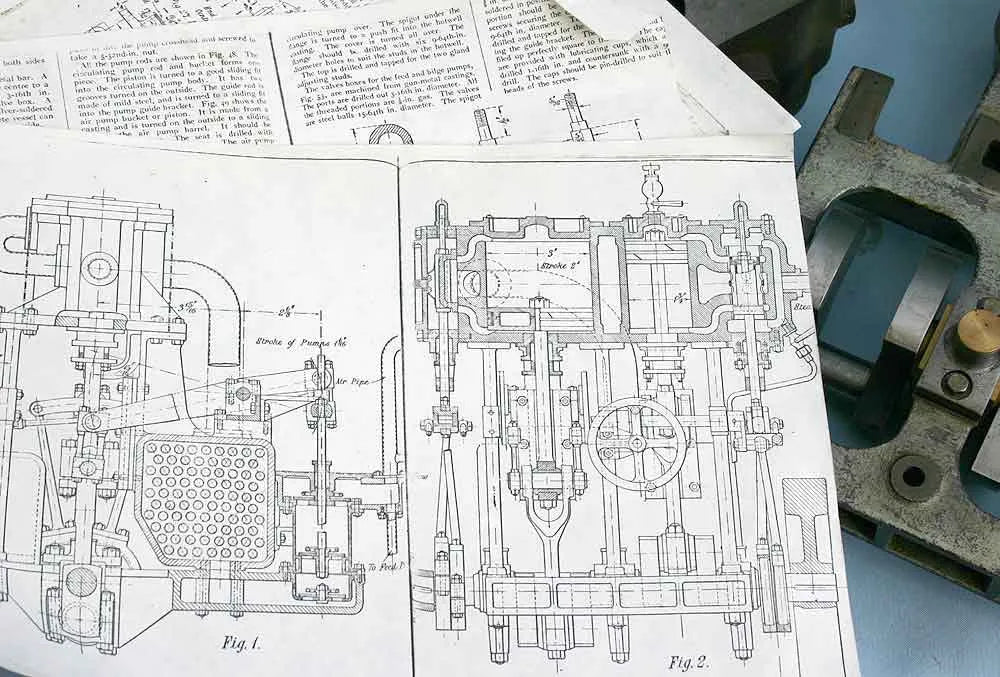 Boat engine castings