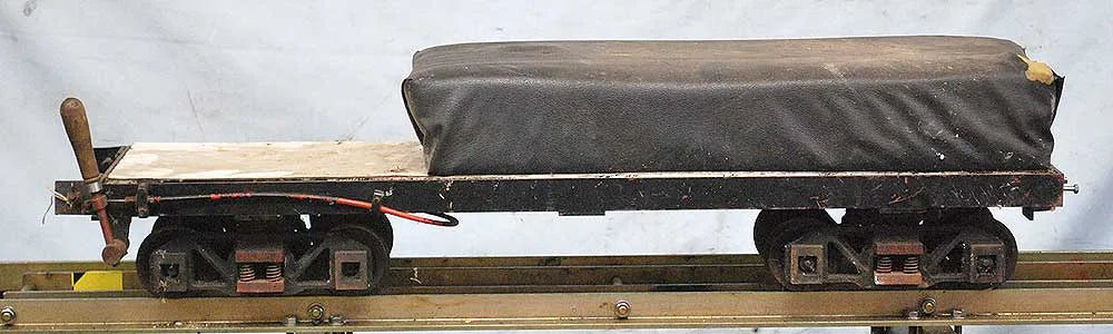 5 inch gauge raised level driving trolley with water tank
