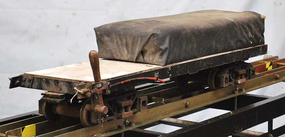 5 inch gauge raised level driving trolley with water tank