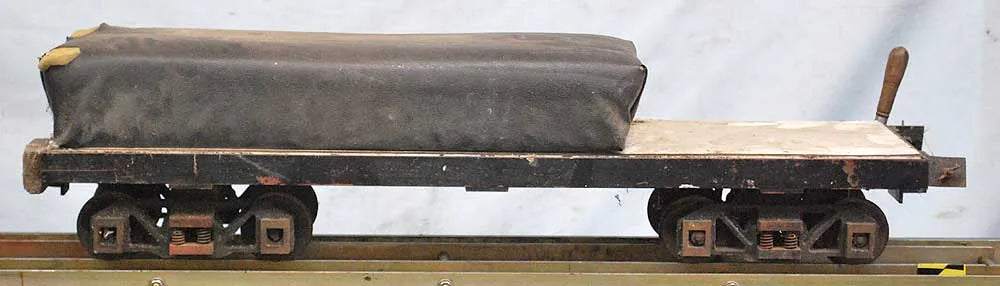 5 inch gauge raised level driving trolley with water tank