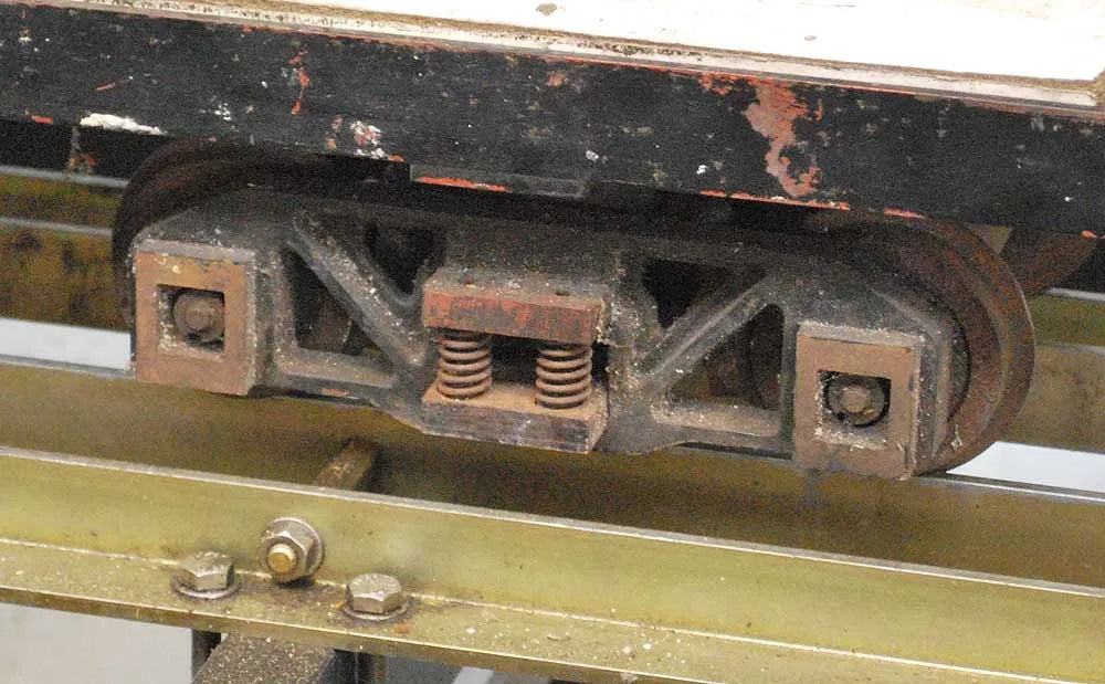 5 inch gauge raised level driving trolley with water tank