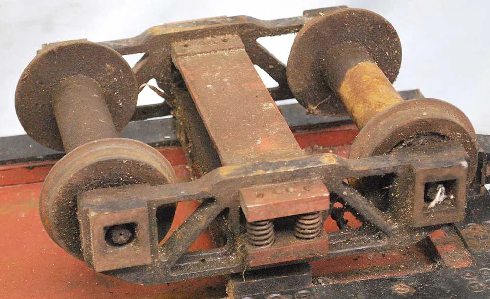 5 inch gauge raised level driving trolley with water tank