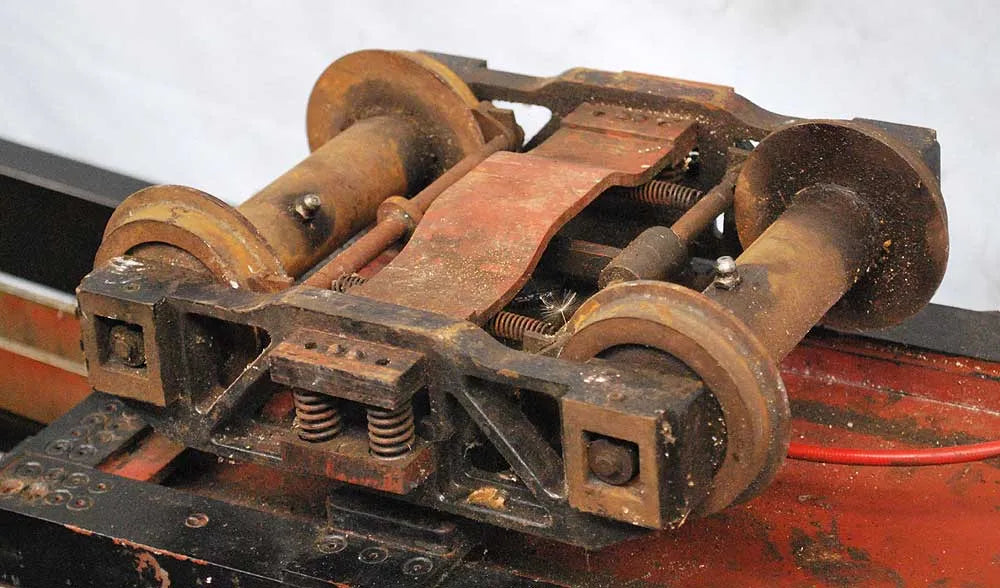 5 inch gauge raised level driving trolley with water tank