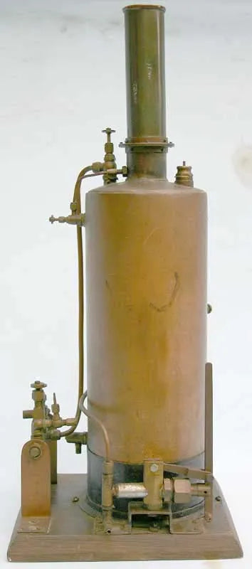 Vertical boiler with hand pump