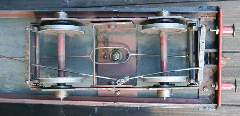 3 1/2 inch gauge braked bogie driving truck