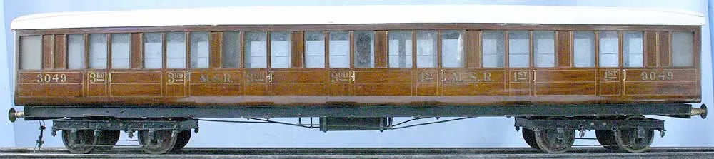3 off 3 1/2 inch gauge coaches