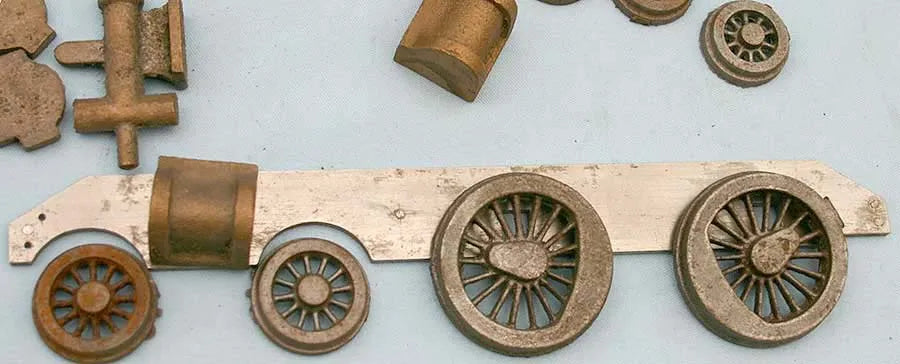 Set castings O-gauge "Bat"
