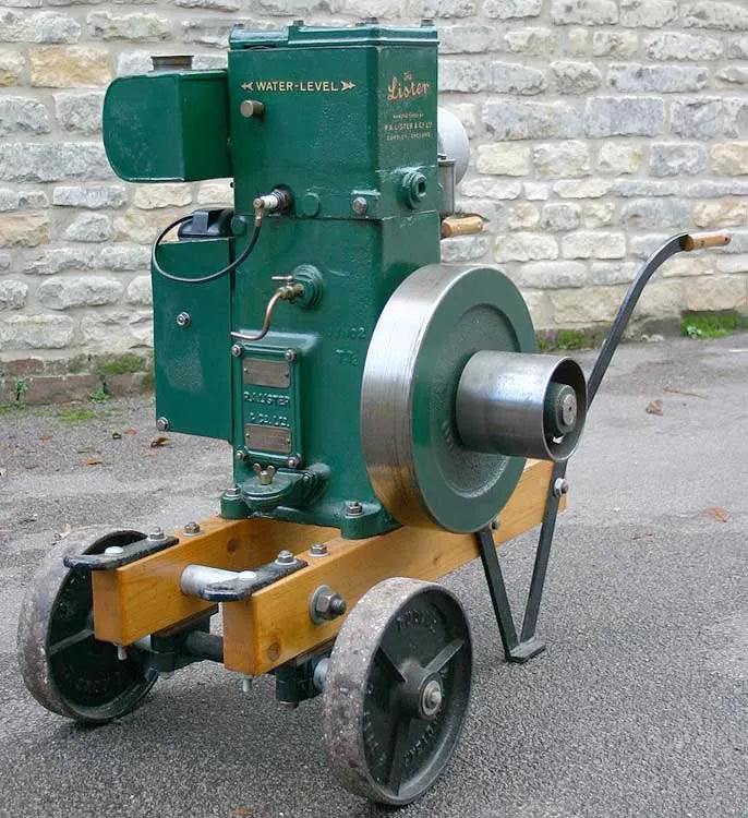 Lister D on trolley